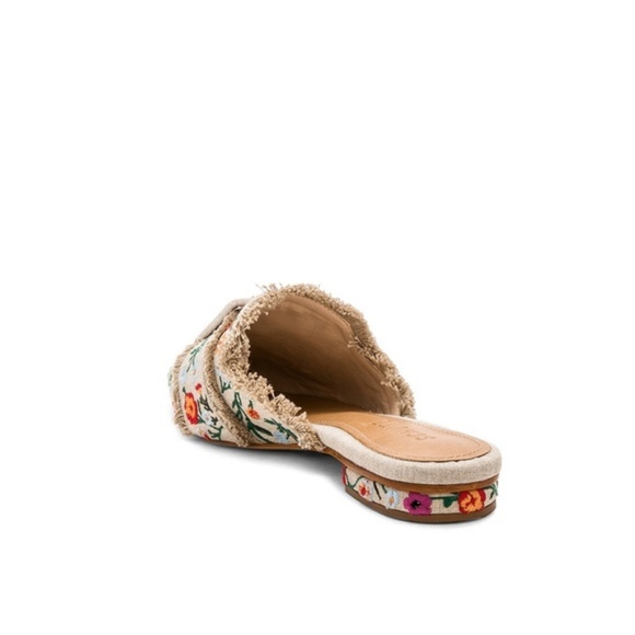 Schutz Maiara Floral Linen Mules Slides 5.5 NWT - Picture 2 of 5